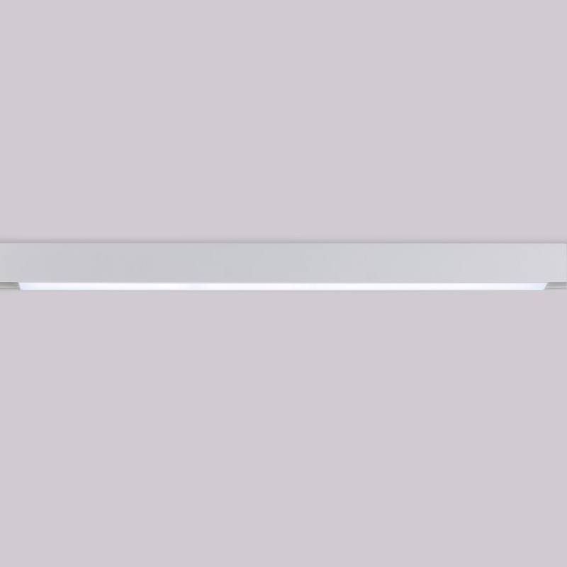Faretto lineare LED opalino a binario magnetico 48V - 20W - Bianco