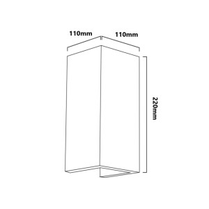 Lampada da parete bidirezionale in legno "Durga" - 2 x GU10 - Interni