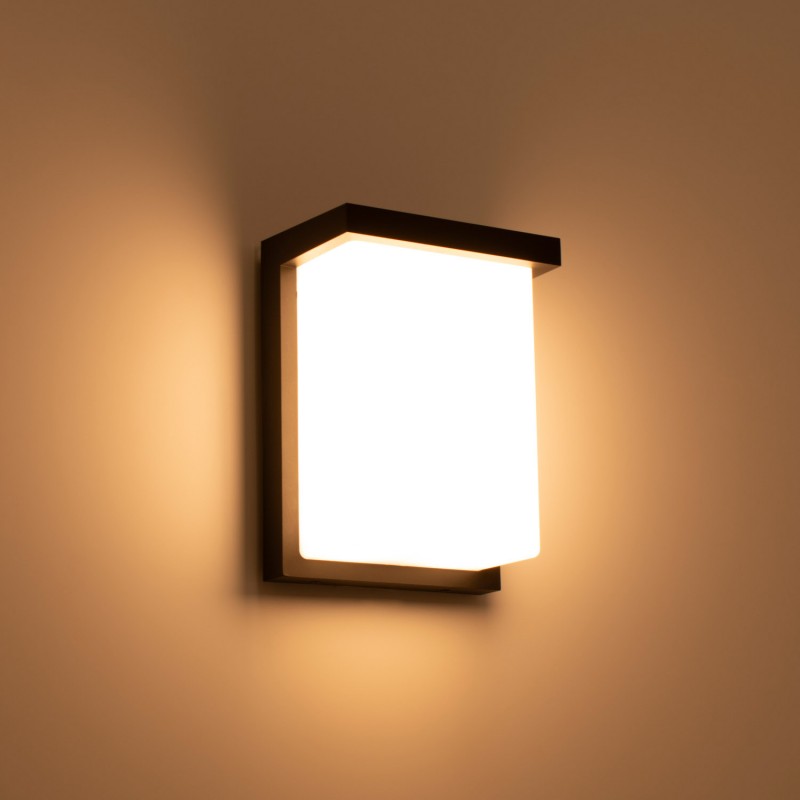 Lampada da parete in alluminio per esterni "Block" - Potenza regolabile: 12W-14W-16W - CCT Lampada da parete in alluminio per esterni "Block" - Potenza regolabile: 12W-14W-16W - CCT