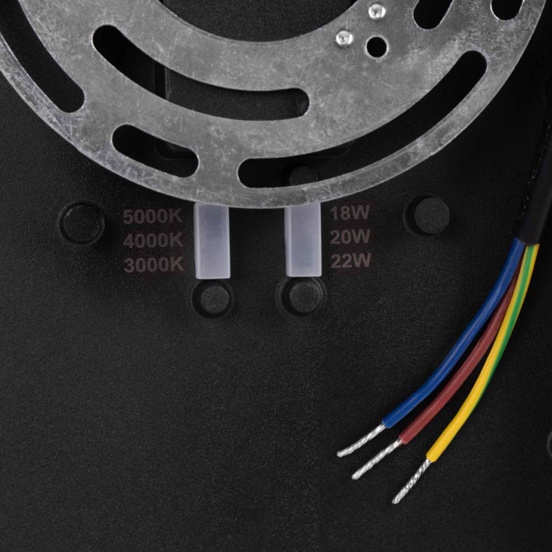 Lampada da parete in alluminio per esterni "Retal" - Potenza regolabile: 18W-20W-22W - CCT- IP65 Lampada da parete in alluminio per esterni "Retal" - Potenza regolabile: 18W-20W-22W - CCT- IP65