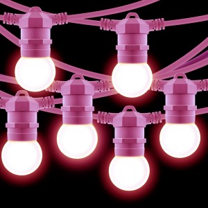Kit ghirlanda luminosa per esterni 10 metri + 10 lampadine LED E27 1W - IP44 - Bianco caldo