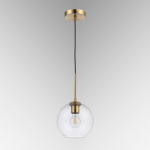 Lampada a sospensione in vetro "Cleire" - E27