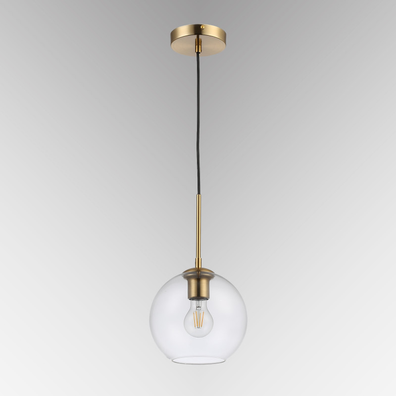 Lampada a sospensione in vetro "Cleire" - E27