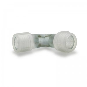 RACCORDO ANGOLARE A 90° PER TUBO LED Ø13MM