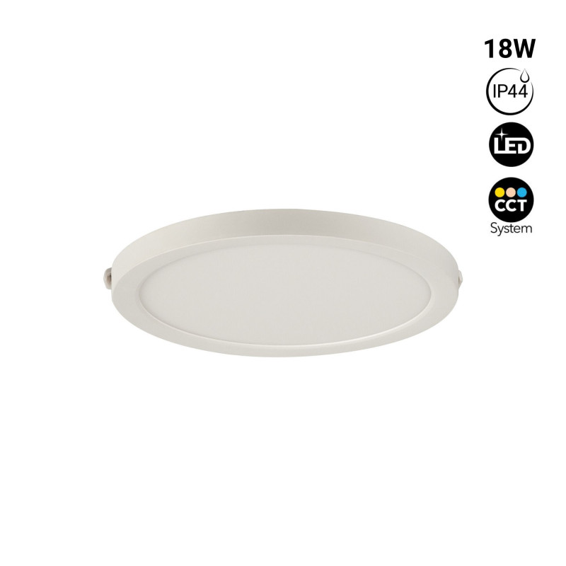 Plafoniera LED circolare per esterni 18W CCT - Ø22,5cm - 1450lm - IP44