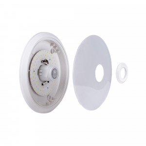 Plafoniera LED da soffitto con sensore PIR- 20W - Ø30cm - IP20