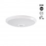 Plafoniera LED da soffitto con sensore PIR- 20W - Ø30cm - IP20