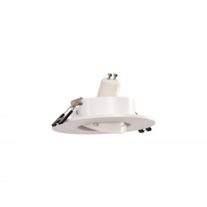 Anello downlight basculante per lampadine GU10/MR16 - Foro Ø75 mm