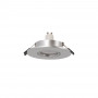 Anello downlight basculante per lampadine GU10/MR16 - Foro Ø75 mm