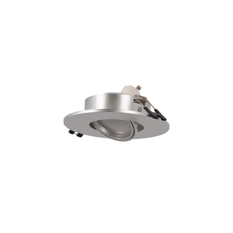 Anello downlight basculante per lampadine GU10/MR16 - Foro Ø75 mm