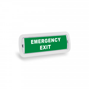 KIT Pittogramma autoadesivo "Emergency Exit" + Luce di emergenza 3W
