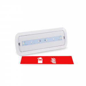 KIT Pittogramma autoadesivo "Estintore" + Luce di emergenza 3W