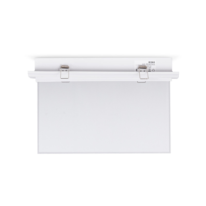 Luce di emergenza permanente con cartello "EMERGENCY EXIT" - Da incasso