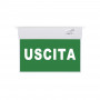 Luce di emergenza permanente con cartello "USCITA"
