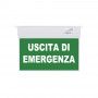 Luce di emergenza permanente con cartello "Uscita di emergenza"