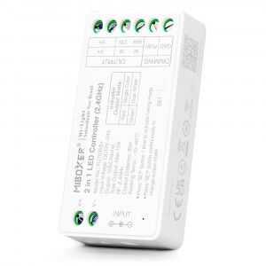 Controllore di strisce LED 2 in 1 Colore singolo - Colore doppio - 12/24V DC - 2.4G - MiBoxer - FUT035S+