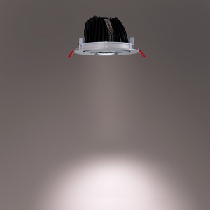 Downlight LED COB CCT 42W - CRI90 - Chip Bridgelux - Driver Lifud - IP20 - Taglio Ø215mm