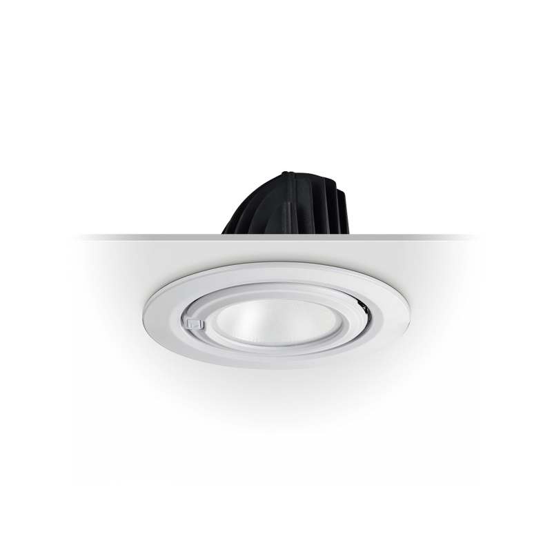 Downlight LED COB CCT 42W - CRI90 - Chip Bridgelux - Driver Lifud - IP20 - Taglio Ø215mm