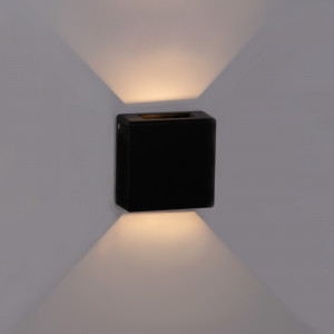 Applique LED per esterni quadrata "Square 2" - 3W - IP54 - Emissione luminosa bifacciale
