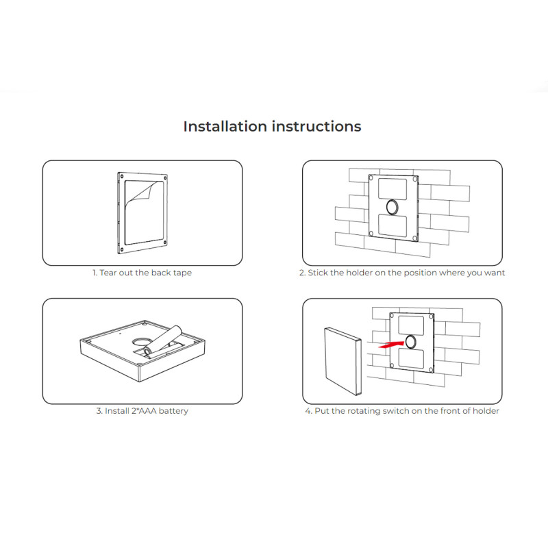 Pannello di controllo touch RGB+CCT - 1 zona - Bianco - MiLight