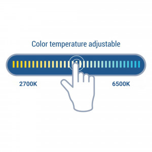 Lineare LED a tenuta stagna RGB + CCT - 18W - RF/WiFi - 100cm - IP66 - Mi-Light