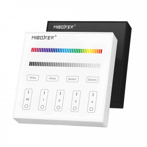 Pannello di controllo touch RGB e RGBW - 4 zone - Bianco - MiLight