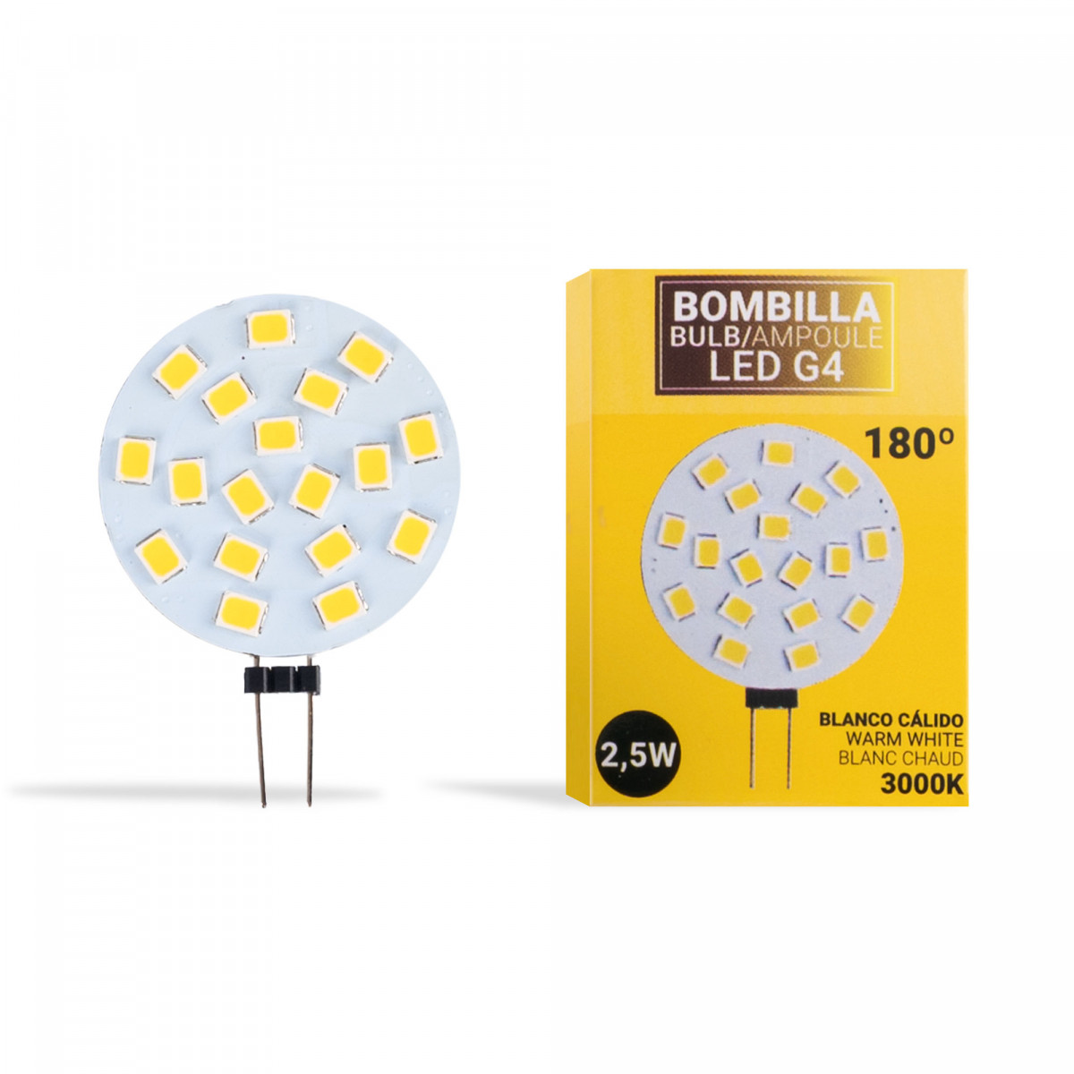 Lampadina a led G4 10x Fredda Bianca Ac/dc lampadina da 12v 2w