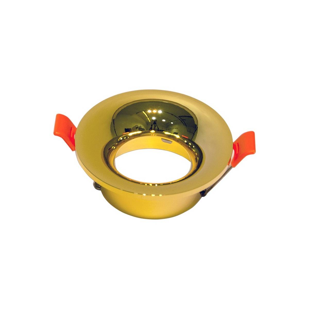 Anello tondo fisso da incasso per lampadina dicroica GU10 / MR16