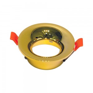 Anello tondo fisso da incasso per lampadina dicroica GU10 / MR16