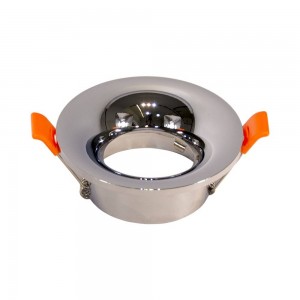 Anello tondo fisso da incasso per lampadina dicroica GU10 / MR16