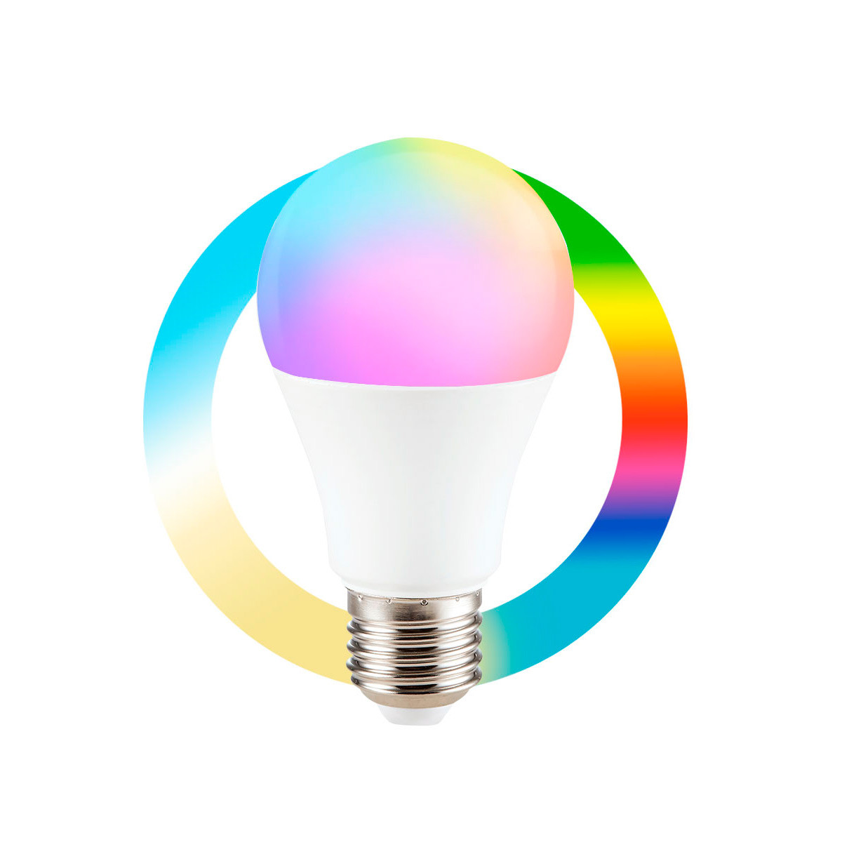 Lampadina intelligente LED WIFI E27-RGB+CCT-9W