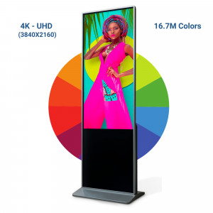 Display pubblicitario LCD UHD-4K 55" - Touch /Non touch - IP20