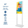 Display pubblicitario LCD per vetrine FULL HD 43" - Android - Indoor