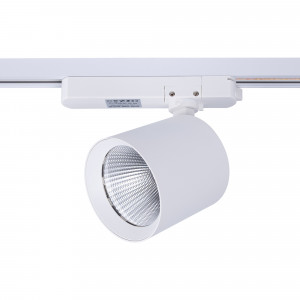 Faretto LED CCT a binario monofase - 40W - CRI 90 - Driver KGP - Bianco