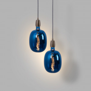 Lampadina decorativa a filamento LED - Blu - E27 T170 - Dimmerabile - 4W - 4200K