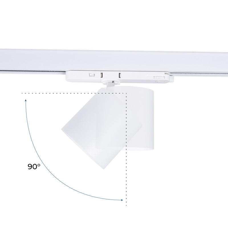 Faretto LED CCT a binario trifase - 40W - CRI 90 - Driver KGP - Bianco Faretto LED CCT a binario trifase - 40W - CRI 90 - Driver KGP - Bianco