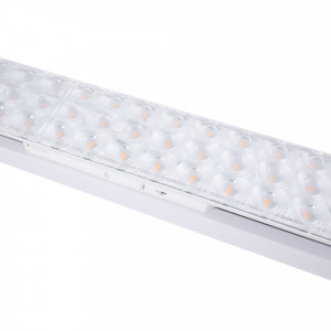 Faretto LED lineare orientabile a binario trifase - 40W - CCT - CRI90 - Driver KGP - Bianco