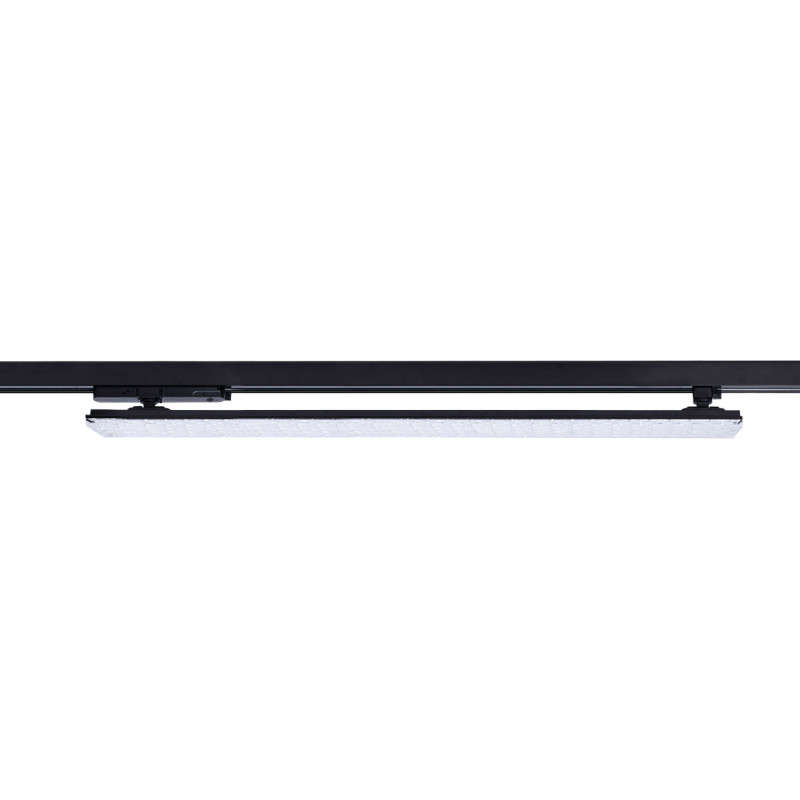Faretto LED lineare orientabile a binario trifase - 40W - CCT - CRI90 - Driver KGP - Nero