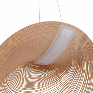 Lampada a sospensione di design in legno "Bogam 60" - 24W - ø 60cm