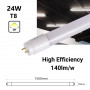 Pack x 25 - Tubo LED 150cm T8 - 24W - 140lm/W