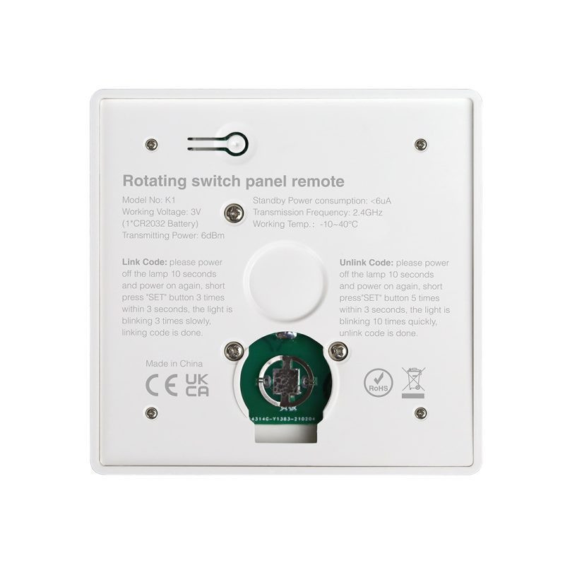 Controller con rotella RF - Monocolore + CCT - Base magnetica - Mi Light - Bianco