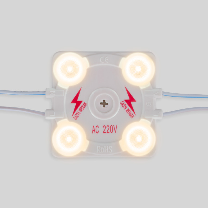 Modulo LED per insegne luminose - 3,6W - 220V AC - IP65 - 165º - 3000K Modulo LED per insegne luminose - 3,6W - 220V AC - IP65 - 165º - 3000K