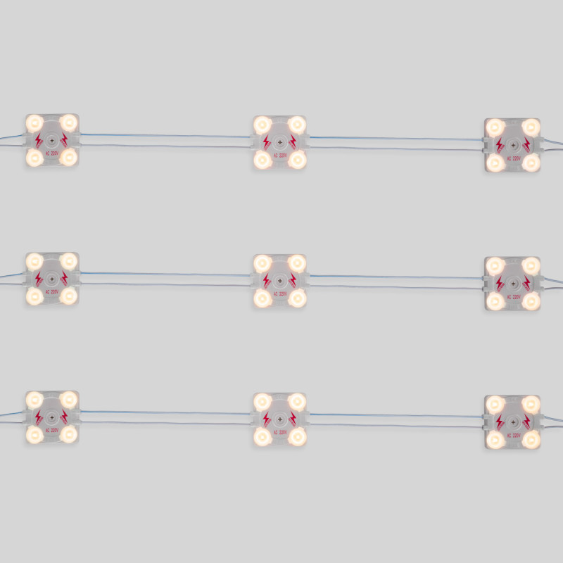 Modulo LED per insegne luminose - 3,6W - 220V AC - IP65 - 165º - 3000K Modulo LED per insegne luminose - 3,6W - 220V AC - IP65 - 165º - 3000K