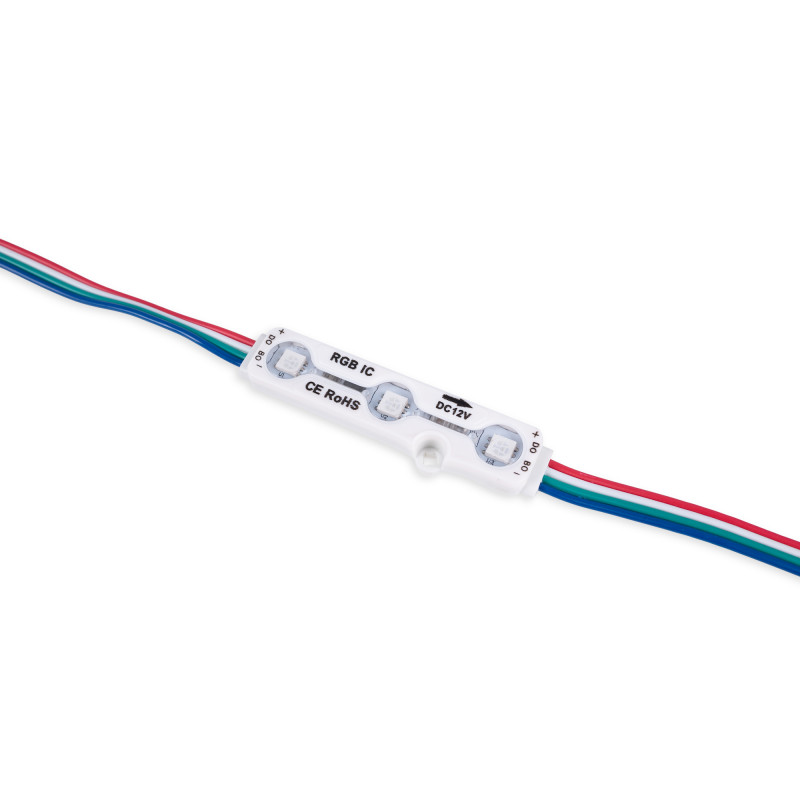 LED RGB IC Moduli RGB per segnaletica - 0,72W - 12V - IP65 - 120º. LED RGB IC Moduli RGB per segnaletica - 0,72W - 12V - IP65 - 120º.