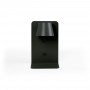 Pack x 2 - Lampada da lettura a parete con porta USB "BASKOP" - 6W - design verticale - Nero