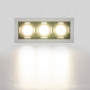 Downlight triplo LED da incasso 6W - UGR18 - CRI90 - Chip OSRAM - Bianco