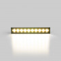 Downlight lineare LED da incasso 20W - UGR18 - CRI90 - Chip OSRAM - Nero