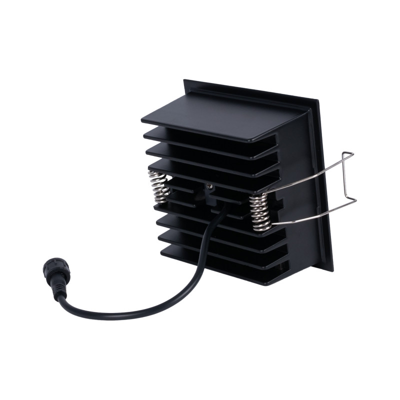 Downlight LED quadrato da incasso 18W - 9 faretti - UGR18 - CRI90 - Chip OSRAM - Nero Downlight LED quadrato da incasso 18W - 9 faretti - UGR18 - CRI90 - Chip OSRAM - Nero