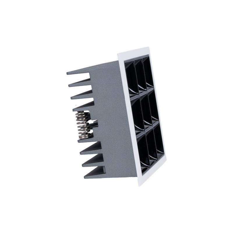 Downlight LED quadrato da incasso 18W - 9 faretti - UGR18 - CRI90 - Chip OSRAM - Bianco Downlight LED quadrato da incasso 18W - 9 faretti - UGR18 - CRI90 - Chip OSRAM - Bianco