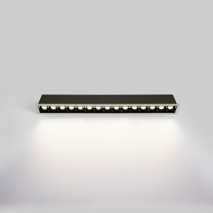 Downlight lineare LED da incasso 30W - UGR18 - CRI90 - Chip OSRAM - 4000K - Bianco